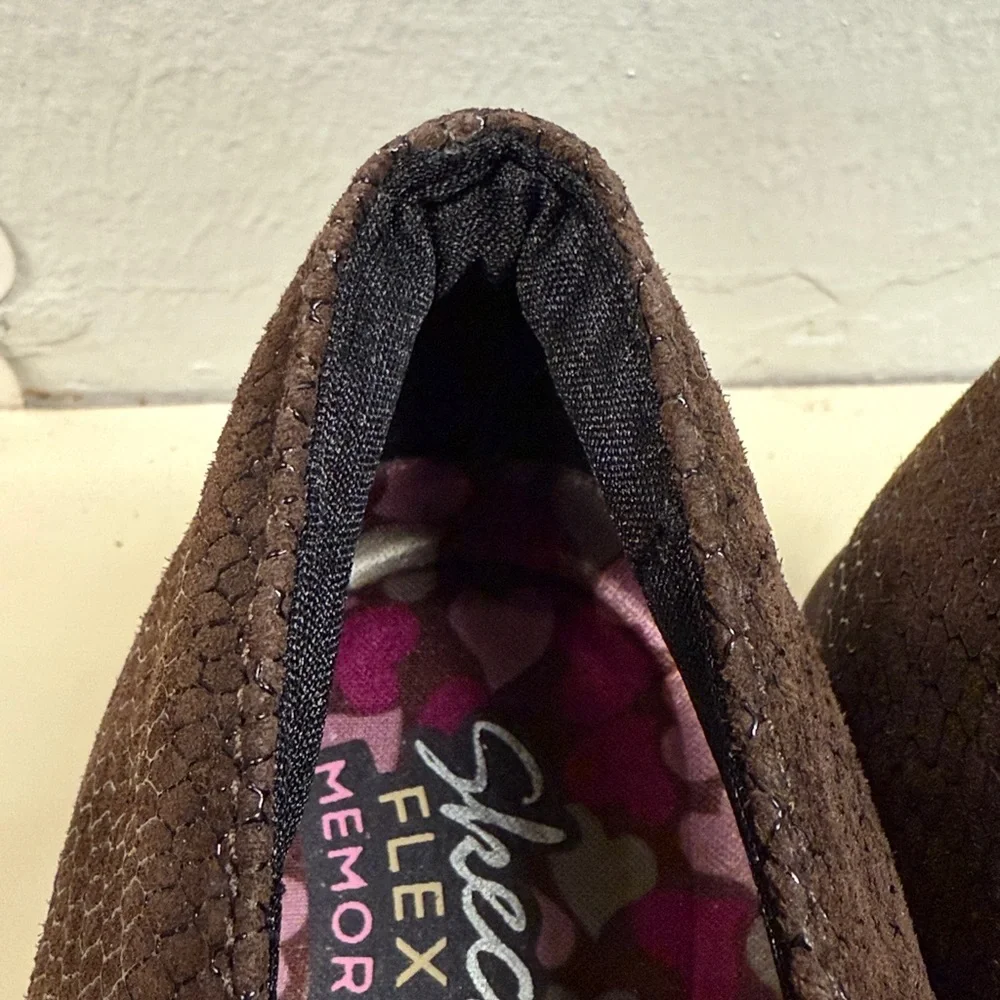 SKECHERS FLEXIBLE SIGNATURE LOAFER SLIP ON COMFORT CLOG OFFICE CASUAL SIZE 10